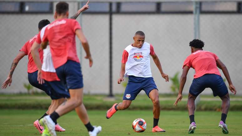 Jugadores de entrenamiento de Red Bull Bragantino 