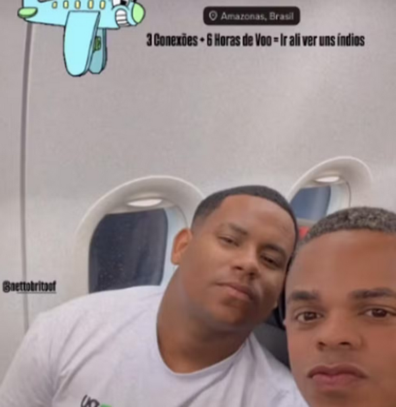 O produtor "Seu Boga" e o cantor Netto Brito