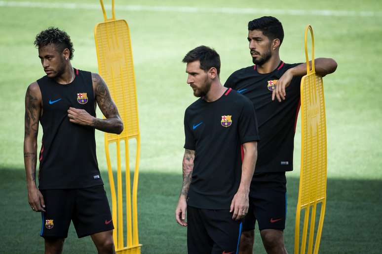 Neymar, Messi dan Suart pada 2017 