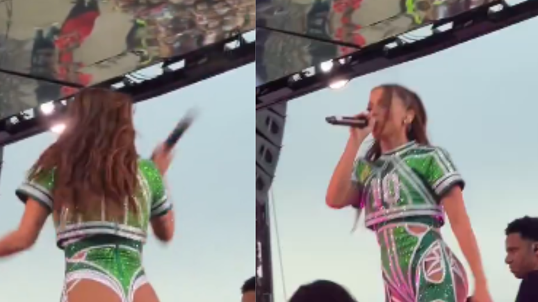 Anitta se irrita durante show em Belo Horizonte e joga microfones no chão