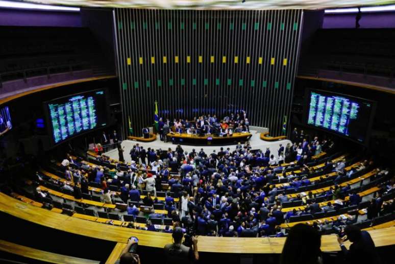 O plenário da Câmara dos Deputados