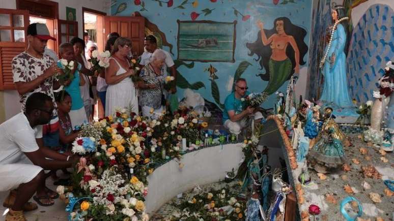 Casa de Iemanj&aacute;, na Praia do Rio Vermelho