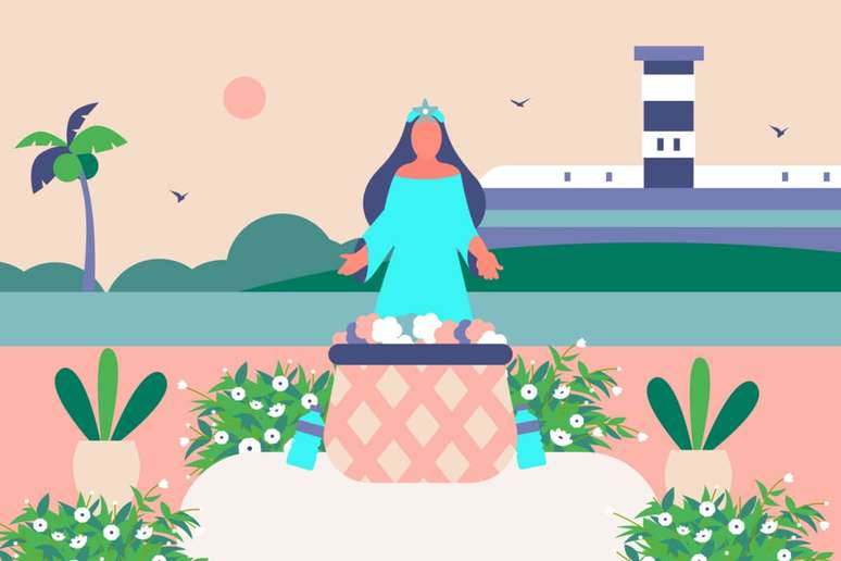 Iemanj&aacute; &eacute; conhecida como a rainha do mar