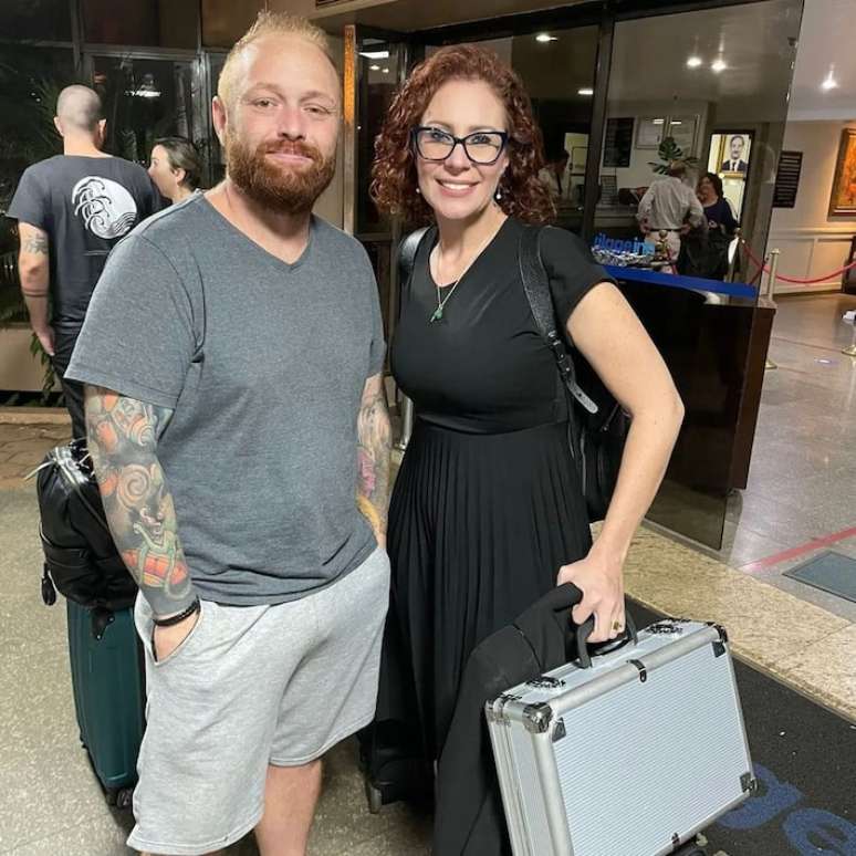 Walter Delgatti Neto e Carla Zambelli