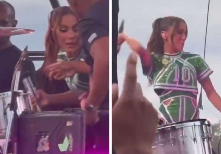 Anitta gives Chilique on display after a technical failure; Singer lives a bad tide