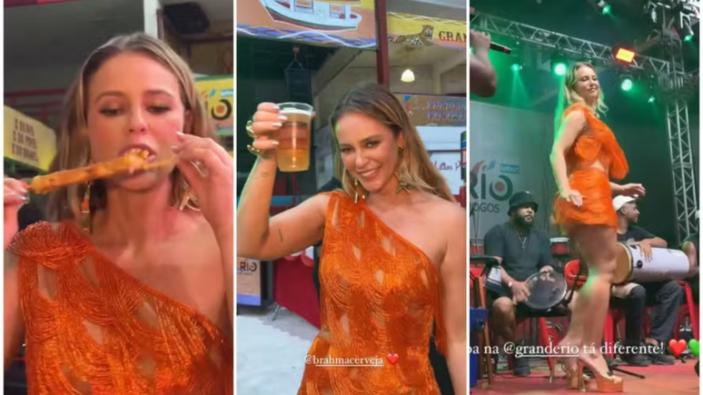 Paolla Oliveira celebrates the pre-carnival and ignore the criticism of the body