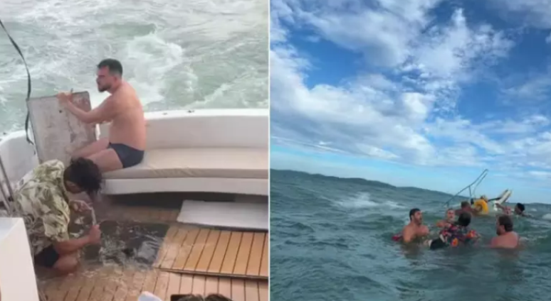 Todos os ocupantes da embarcação foram resgatados com vida e sem ferimentos por barcos que estavam nas proximidades.