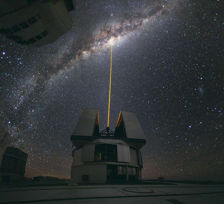 O equipamento europeu Very Large Telescope (VLT), instalado no Chile