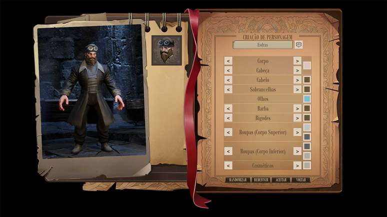 H&aacute; boas op&ccedil;&otilde;es de customiza&ccedil;&atilde;o de personagem