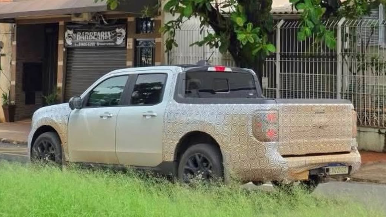 Novo Ford Maverick 2026 em testes na cidade de Tatu&iacute; (SP)