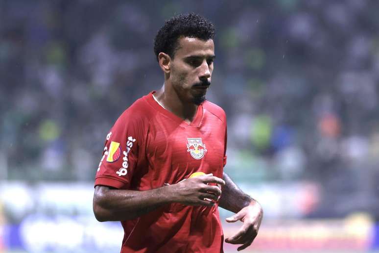 Lucas Evangelista (Red Bull Bragantino) durante jogo contra o Palmeiras, no dia 28.01.2025 