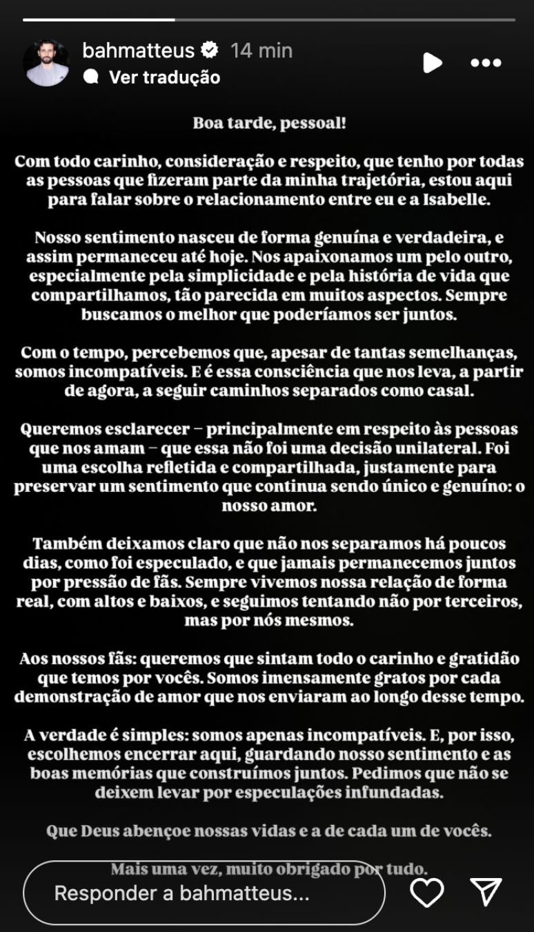 Reprodu&ccedil;&atilde;o/ Instagram
