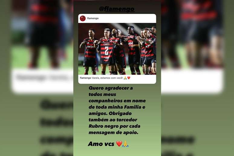 Varela agradece apoio de grupo em goleada sobre a Lusa &ndash;