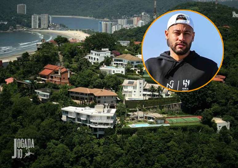 Morro de Santa Terezinha, onde Neymar comprou nova mansão – Fotos: Divulgação