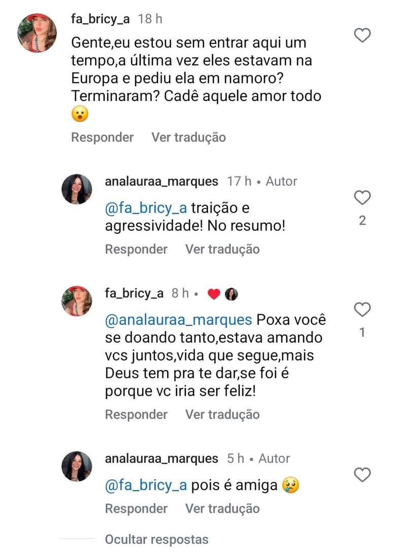 Ana Laura Marques talks about the end with MC Bin - Ana Laura Marques talks about the end with MC Bin -