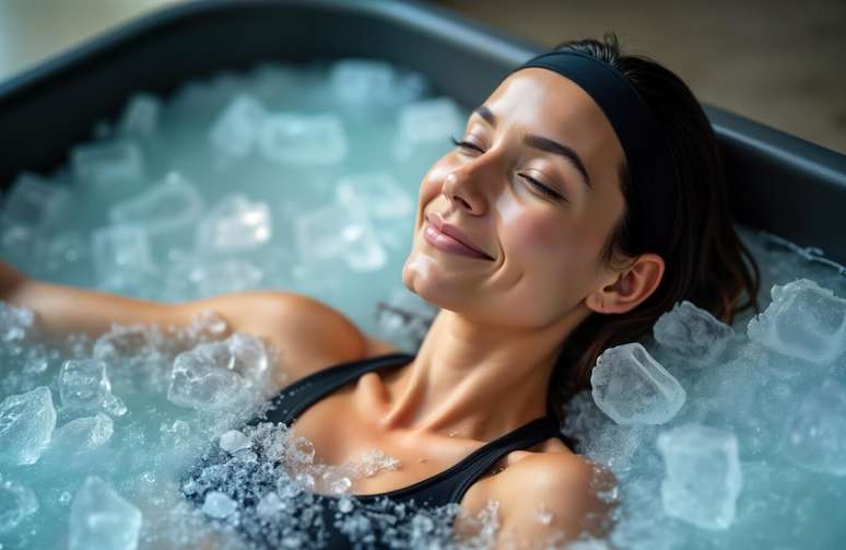 Bath ice with meditation: body benefits and mind