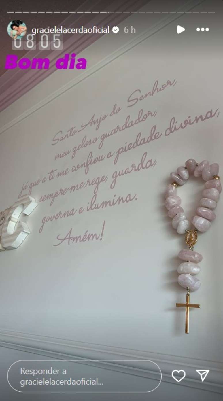 Room decoration of the daughter of Graciele Lacerda - Reproduction / Instagram Room decoration of the daughter of Graciele Lacerda - Reproduction / Instagram