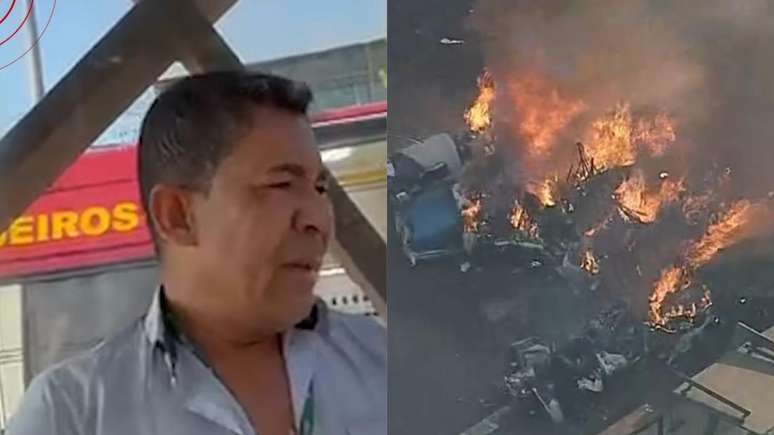Motorista do ônibus atingido por avião na Barra Funda fica em prantos; confira