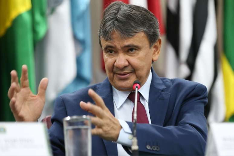 Brasília (DF) – 03-03-2023 O ministro do Desenvolvimento e Assistência Social, Família e Combate à Fome, Wellington Dias, durante entrevista coletiva: Foto Antonio Cruz/Agência Brasil.