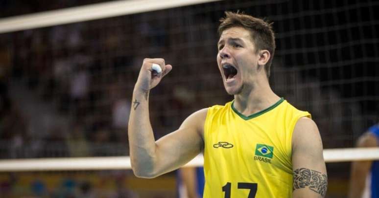 Murilo Radke em ação pela Seleção Brasileira