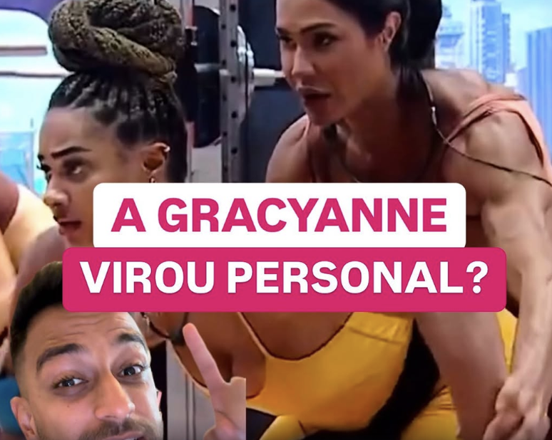 Gracyanne dirigió Allen durante BBB25