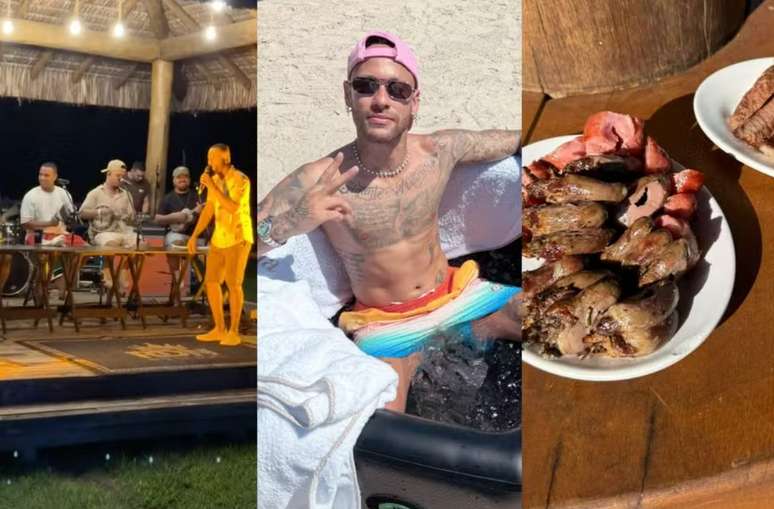 Barbecue, football and pagoda: look how Neymar’s 33rd birthday was