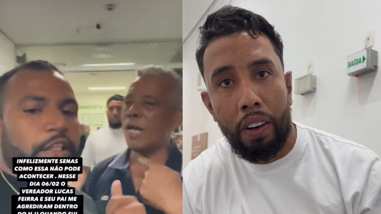 Paciente e vereador entraram em conflito durante passagem por hospital