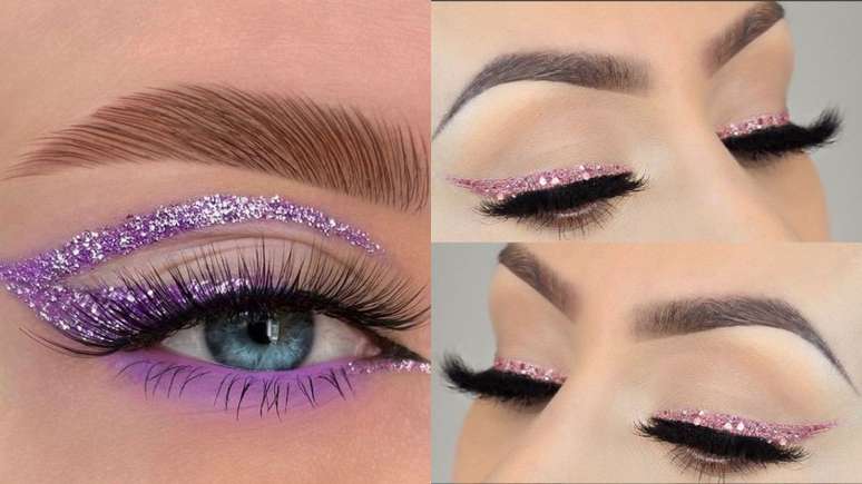 Maquiagem glitter carnaval –