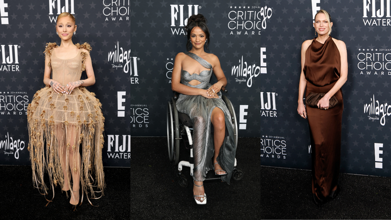 Ariana Grande, Marissa Bode e Erin Foster para o Critics Choice Awards