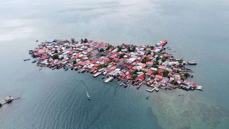 A ilha de Gardi Sugdub está localizada no arquipélago de Guna Yala, no Caribe panamenho.