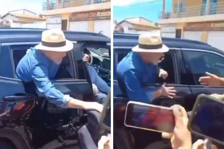 Lula prendeu dedos da mão em porta de carro durante visita à Bahia