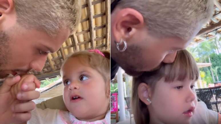 Zé Felipe e as filhas, Maria Alice e Maria Flor