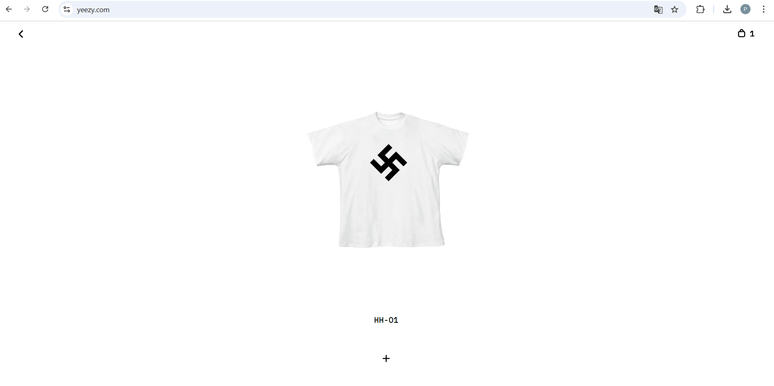Kanye West vende camiseta com símbolo nazista