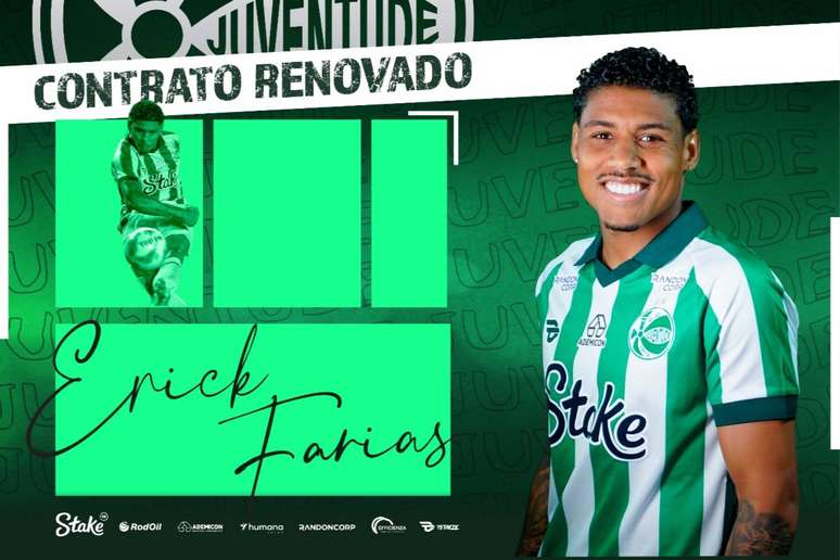 Anúncio da renovação do Juventude com Erick Farias. 