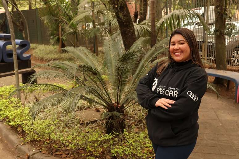  Milena Ramos foi aluna do curso de mecânica do Projeto Pescar, feito por meio de uma parceria entre Audi, Porsche e Universidade São Judas