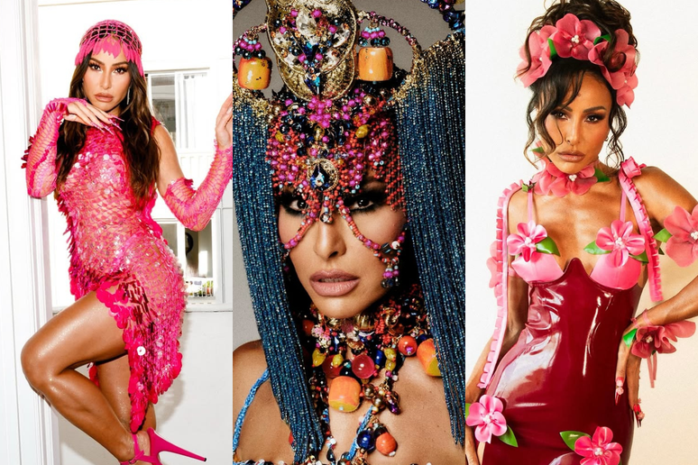 Looks da Sabrina Sato no carnaval 2025.