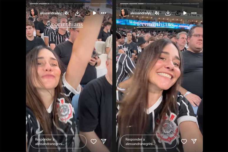 Alessandra Negrini marca presença na Neo Química Arena –