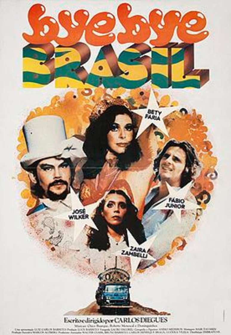 Cartaz do filme Bye Bye Brasil, cl&aacute;ssico de Cac&aacute; Diegues