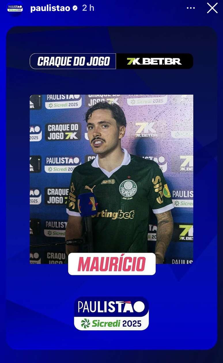 Maurício en la entrevista después de la supermitis y hacer un pasajero de juego. 