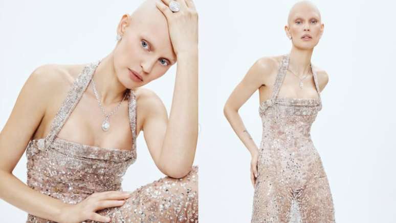 A modelo italiana em ensaio poderoso