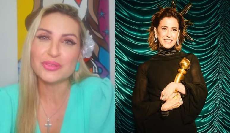 A sensitiva Michele Souza e a atriz Fernanda Torres