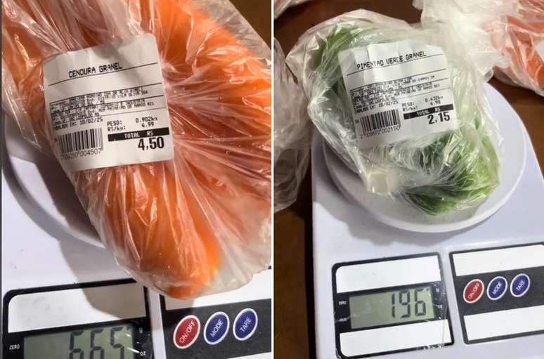 Alimentos apresentaram diferença de aproximadamente 230g