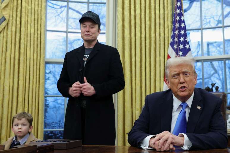 "Lil X", Musk e Donald Trump estiveram juntos na Casa Branca essa semana