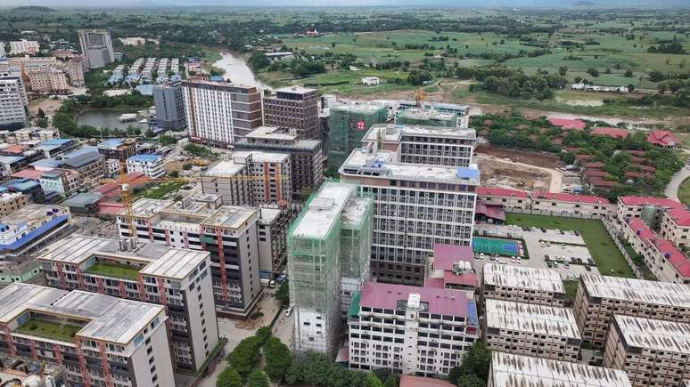 Shwe Kokko, em Mianmar, é uma cidade construída com dinheiro de golpes