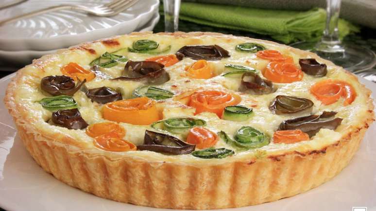 Torta de legumes enrolados – Foto: Guia da Cozinha