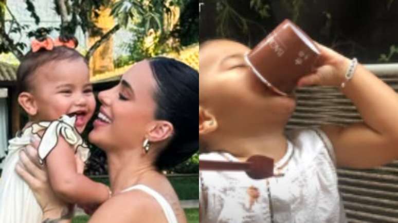 Filha de Neymar, Mavie surpreende ao tomar sorvete sem açúcar pela primeira vez