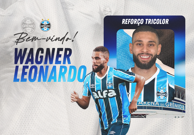 Grêmio anuncia a contratação de Wagner Leonardo. 