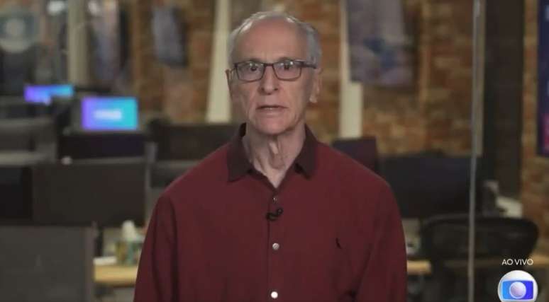 Jorge Pontual foi surpreendido pelo texto errado e não conseguiu contornar o imprevisto