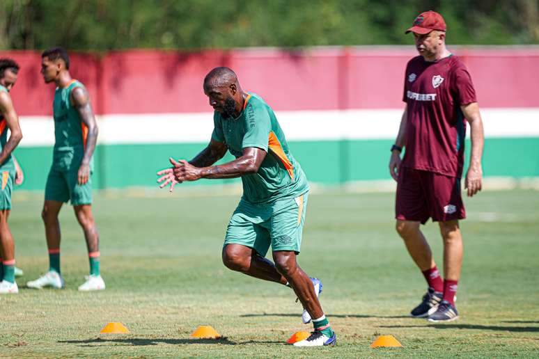 Fluminense treina nesta manhã no CT Carlos Castilho.