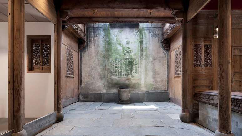 O pátio interno das casas antigas ajudava a refrescar as casas no sul da China